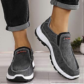 Herren-Sneaker mit Stoffinnensohle, Sportschuhe für den Alltag, Designer-Schuhe in Übergrößen, Canvas-Loafer