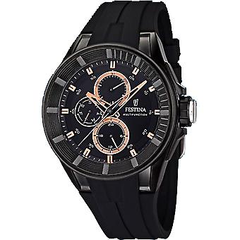 Festina Sport kvartsi analoginen mies katsella silikoni ranne koru F20341/4