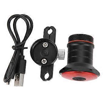 Mountain Bike Tail Light Bicycle Back Warning Light USB Rechargeable Brake Sensing Lamp
