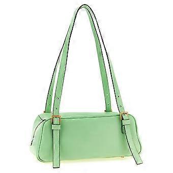 Versace Bicolor Lamb Leather Shoulder Bag