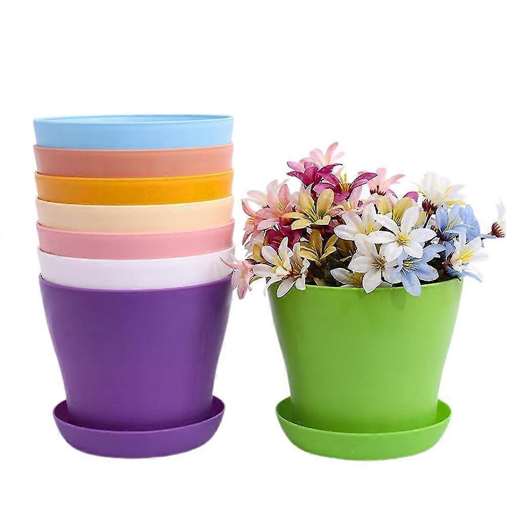 7-Piece Colorful PP Planters Set