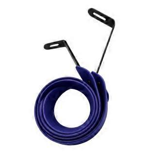 Cycling Mudguard with Two Mounting Supports, Flexible Storage Form and Steel Band Construction for Bike Travel  Purple