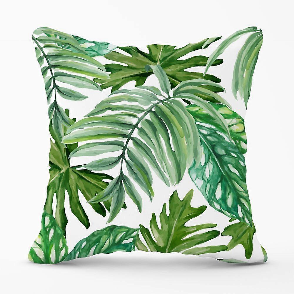 Vibrant Rainforest Leaf Cushion Covers