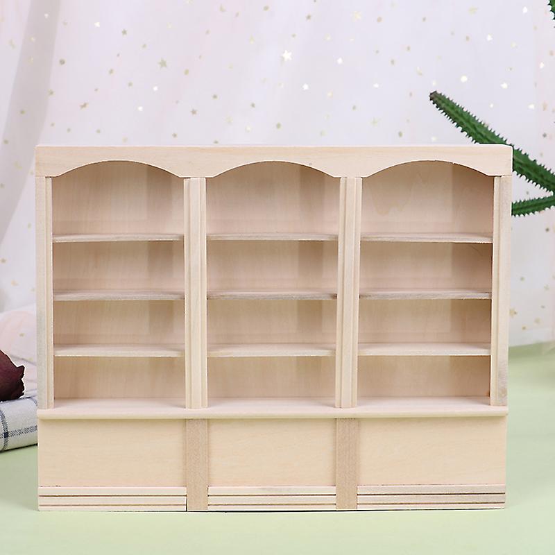 1pc 1:12 Dollhouse Mini Bookcase Display Shelf Bookshelf Locker Doll House Decor