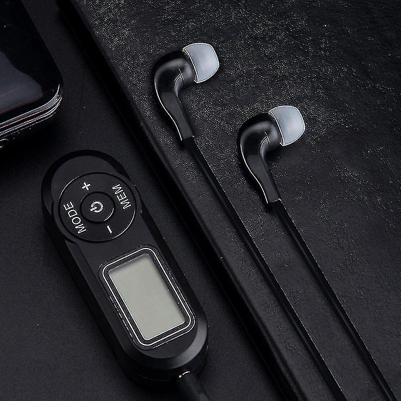 Personal Fm Walkman Radio, Mini Digital Tuning Portable Radio With Headphones Lcd Display