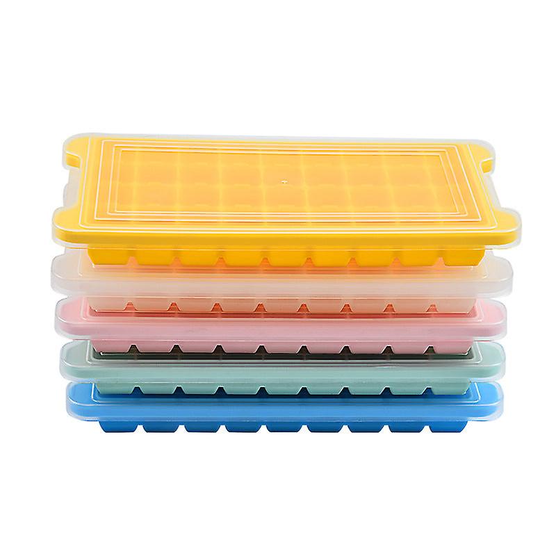 Ice Cube Trays Moids Frozen Storage Containers For Chocolate Cold Drinks Silicone With Cover 36 Grids