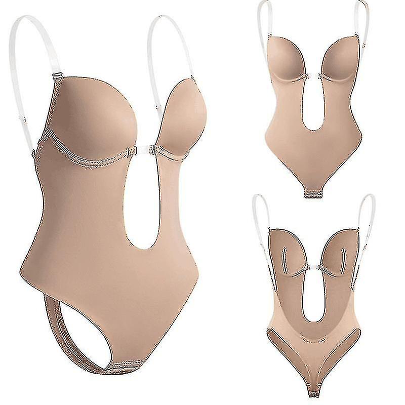 Women Plunging Deep V-neck Sr Sless Backless Suit Swear U Plun Seamless Thong Suits