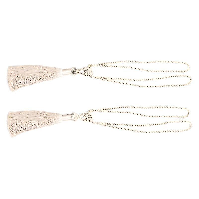 60X4cm Beige Window Treatment Replacement Parts 2pcs Household Curtain Fixing Tiebacks Stylish Curta