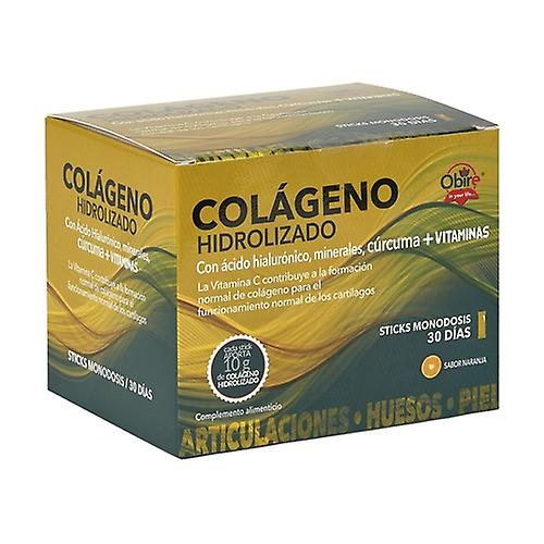 Hydrolyzed collagen 30 sticks of 10g (Orange)