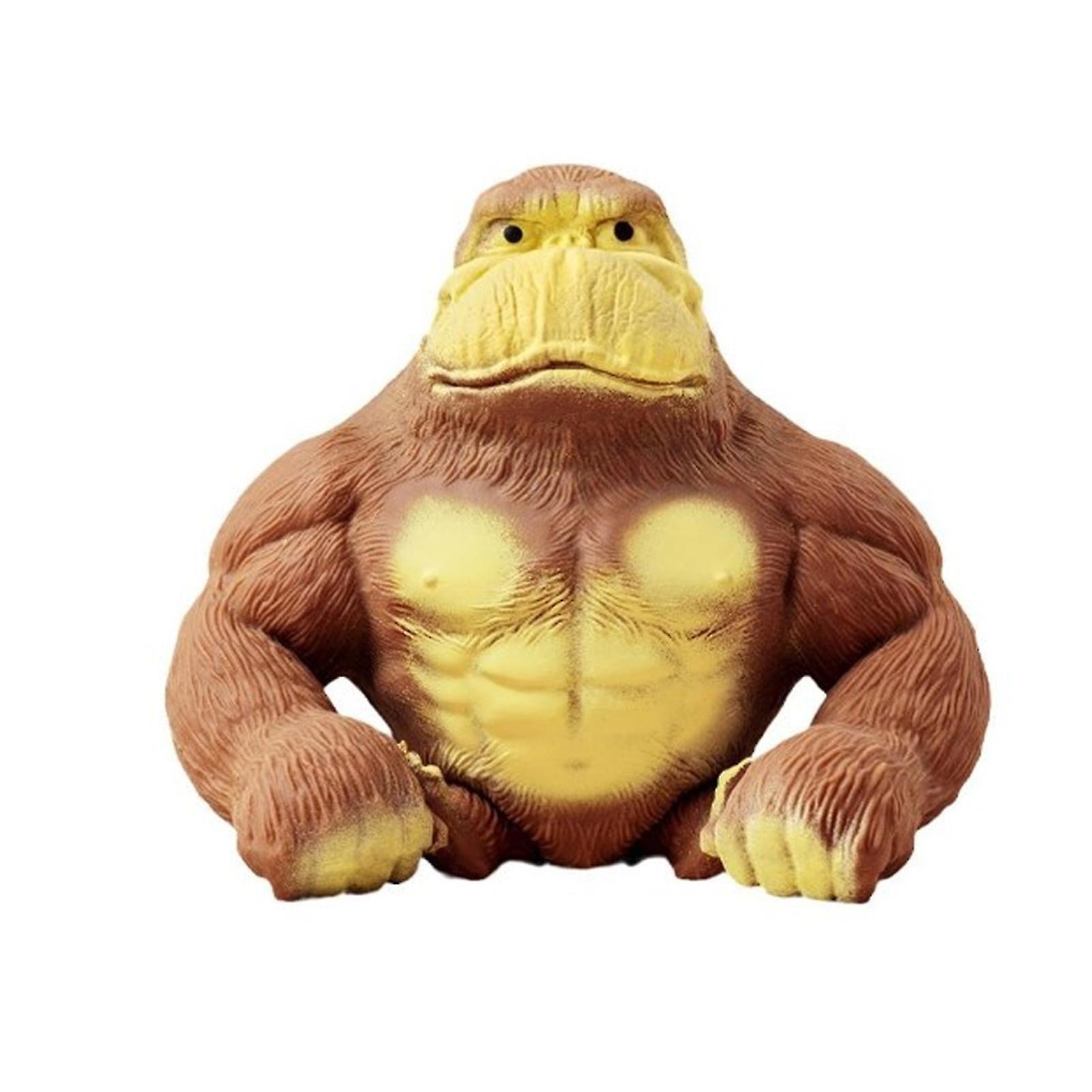Orangutang Squeeze Toy Slow Rebound Mjuk plast Härlig Djurdocka Prydnad Lindra Tristess Vent Leksak Primater Docka Squishes Dekompression Leksak Barn