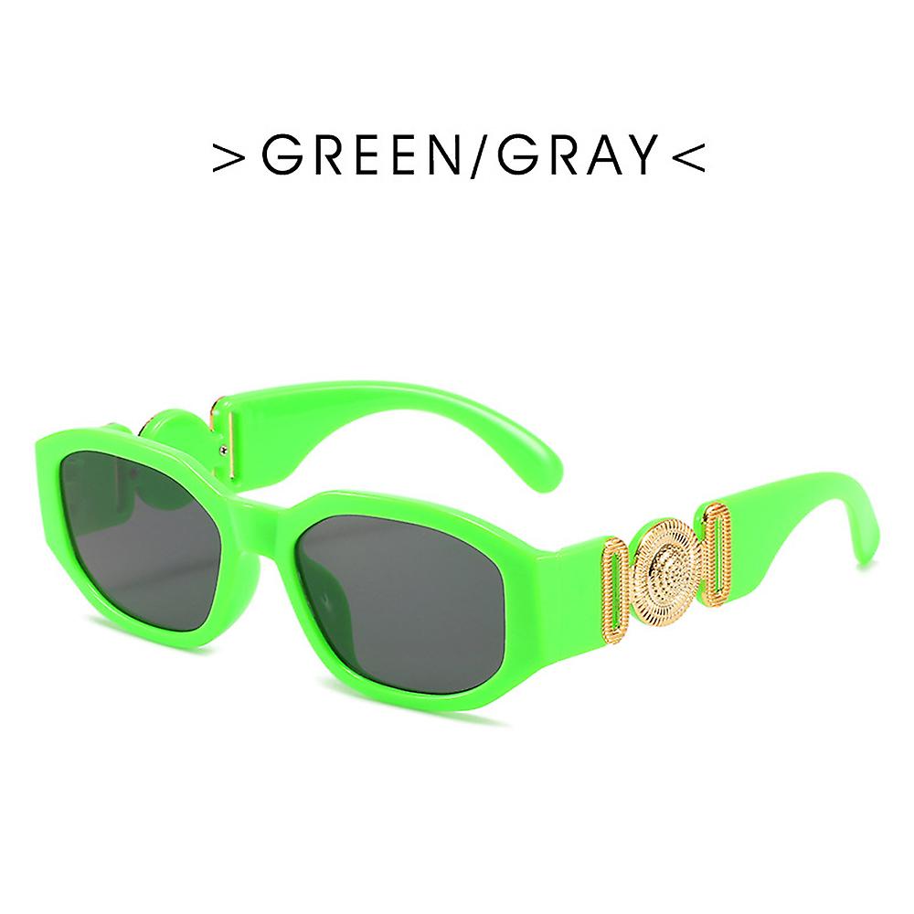 SHEEN KELLY Lunettes de Soleil Femmes Hommes Mode Rétro Carrée Rectangulaires avec strass Vintage à monture Plates Noires Lunettes UV400