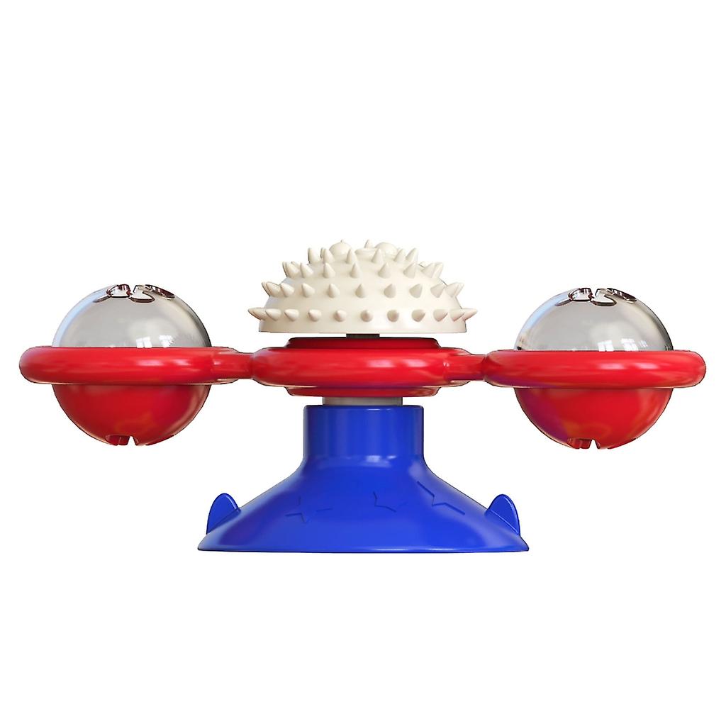 Cat Toothbrush- Catnip Toy Cat Chewing Teasing Toy Exercise Windmill Toy