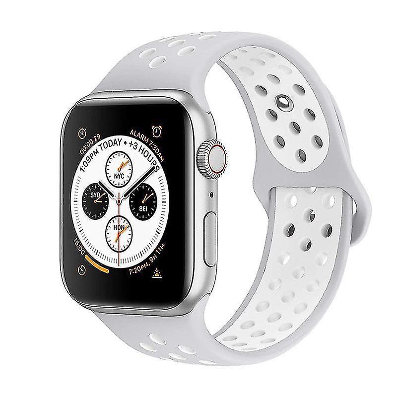 L 38mm Silicone Wristb Suitable For Apple Watch Breathable Bracelet (set 7)