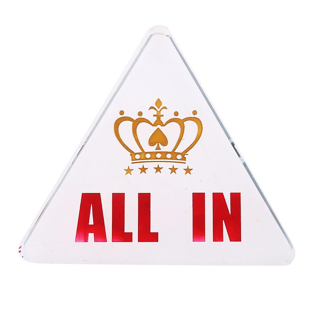 Acrylic All-in Poker Dealer Chip / Bounty Tournament Coin C Card Protector