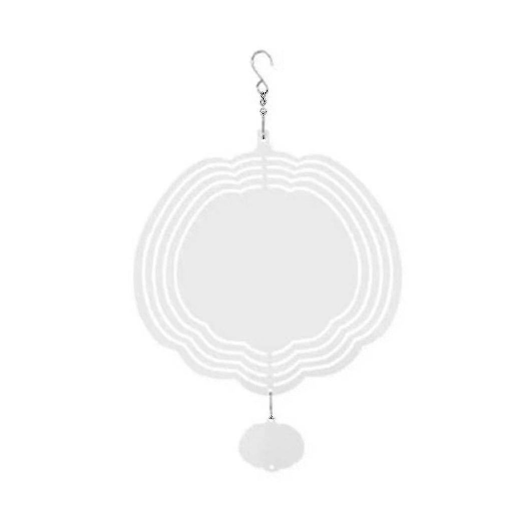 Pumpkin Shape Dimensional Rotating Wind Chime Garden Decoration Sublimation Blank Double-sided Diy