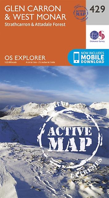 Glen Carron And West Monar by Ordnance Survey Paperback Book