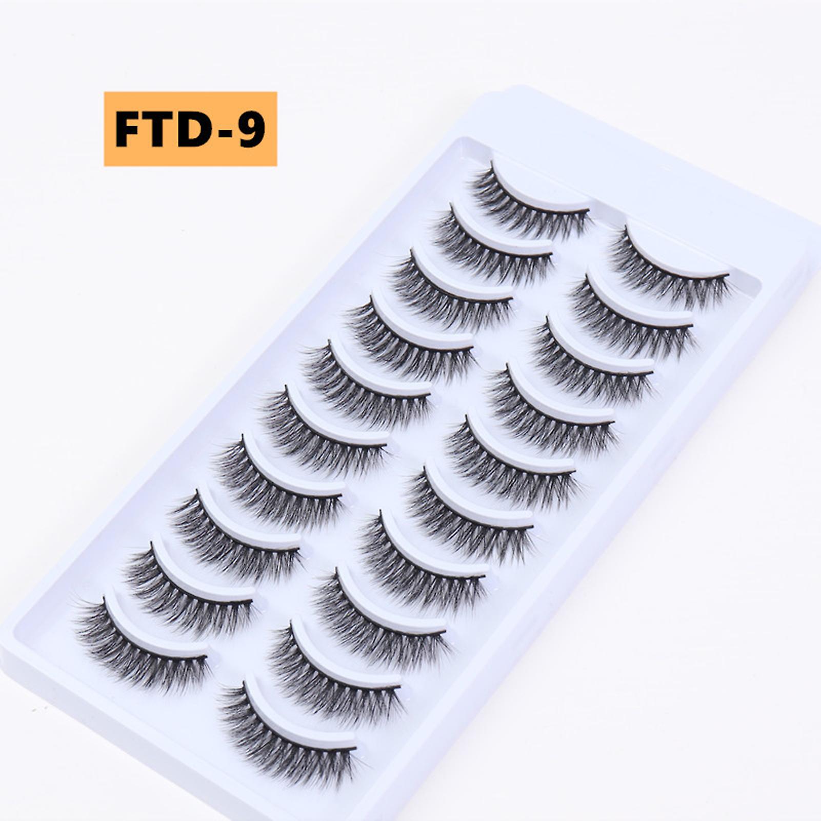 10 par återanvändbara lösögonfransar Com