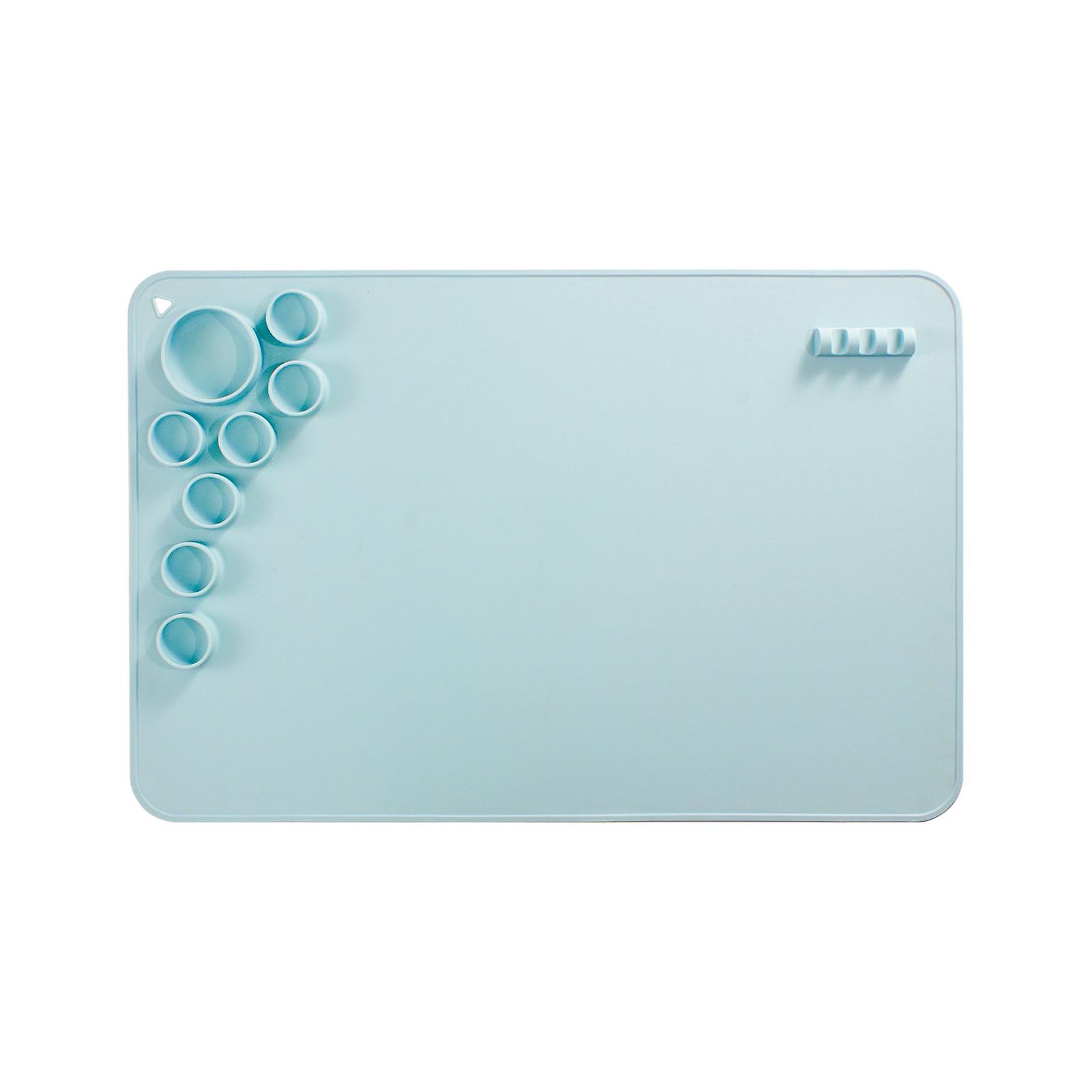 Silicone Mat for Resin Casting Table Protector Nonstick Silicone Craft Mat Blue