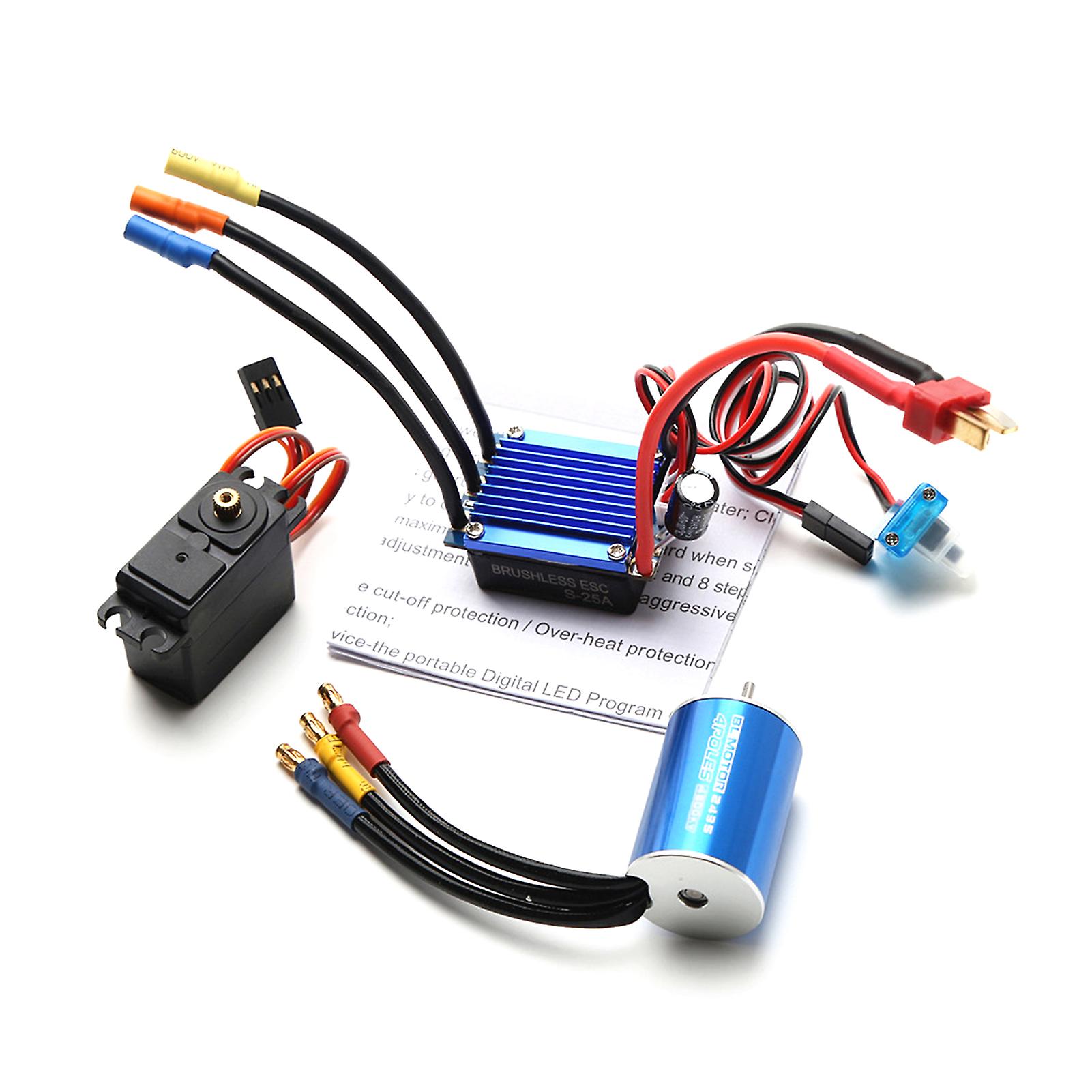 Brushless Motor And 25a Esc 2.2kg Servo