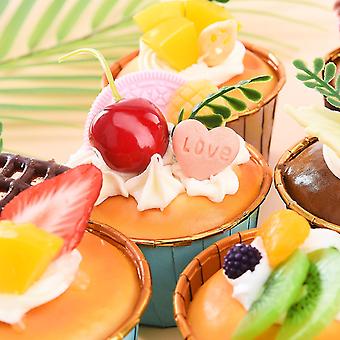 6 Stck knstlicher Kuchen geflschte Simulation Realistische Lebensmittel  Nachahmung Faux Cupcake Replik Dessert fr Display Fotografie Requisiten  Home Kche Party Decoratio | Fruugo DE