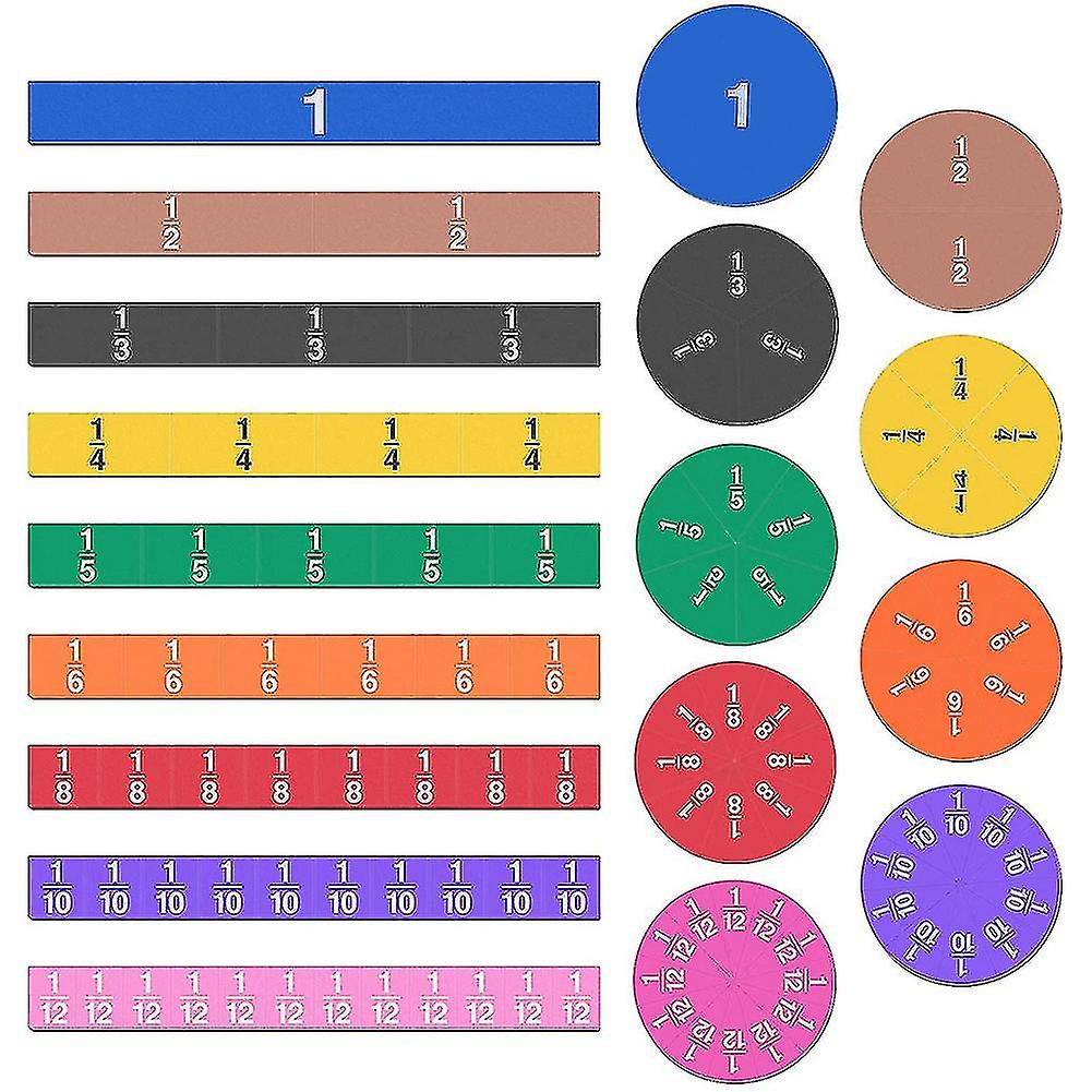 Classroom Educational Kit Magnetic Mathematical Fraction Block Addition And Subtraction Demonstrato