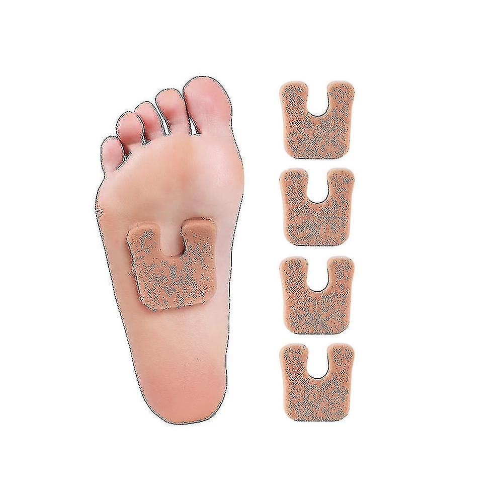 4pcs U-shaped Felt Callus Pads Protect Calluses From Rubbing On Shoes Reduce Foot And Heel Pain