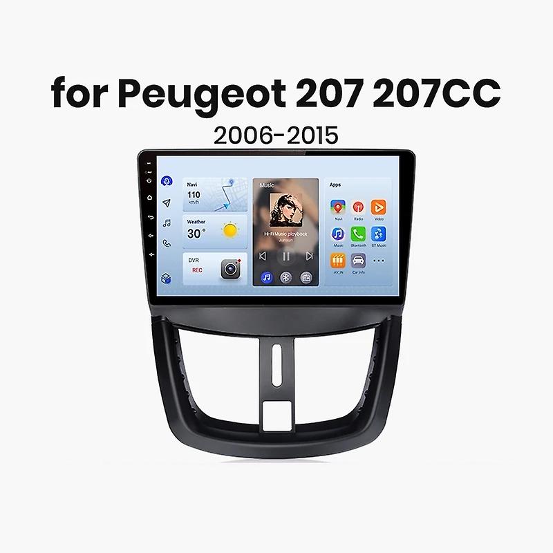 Wireless Carplay Android Auto Car Radio For Peugeot 207 207CC 2006 - 2015 Multimedia GPS autoradio