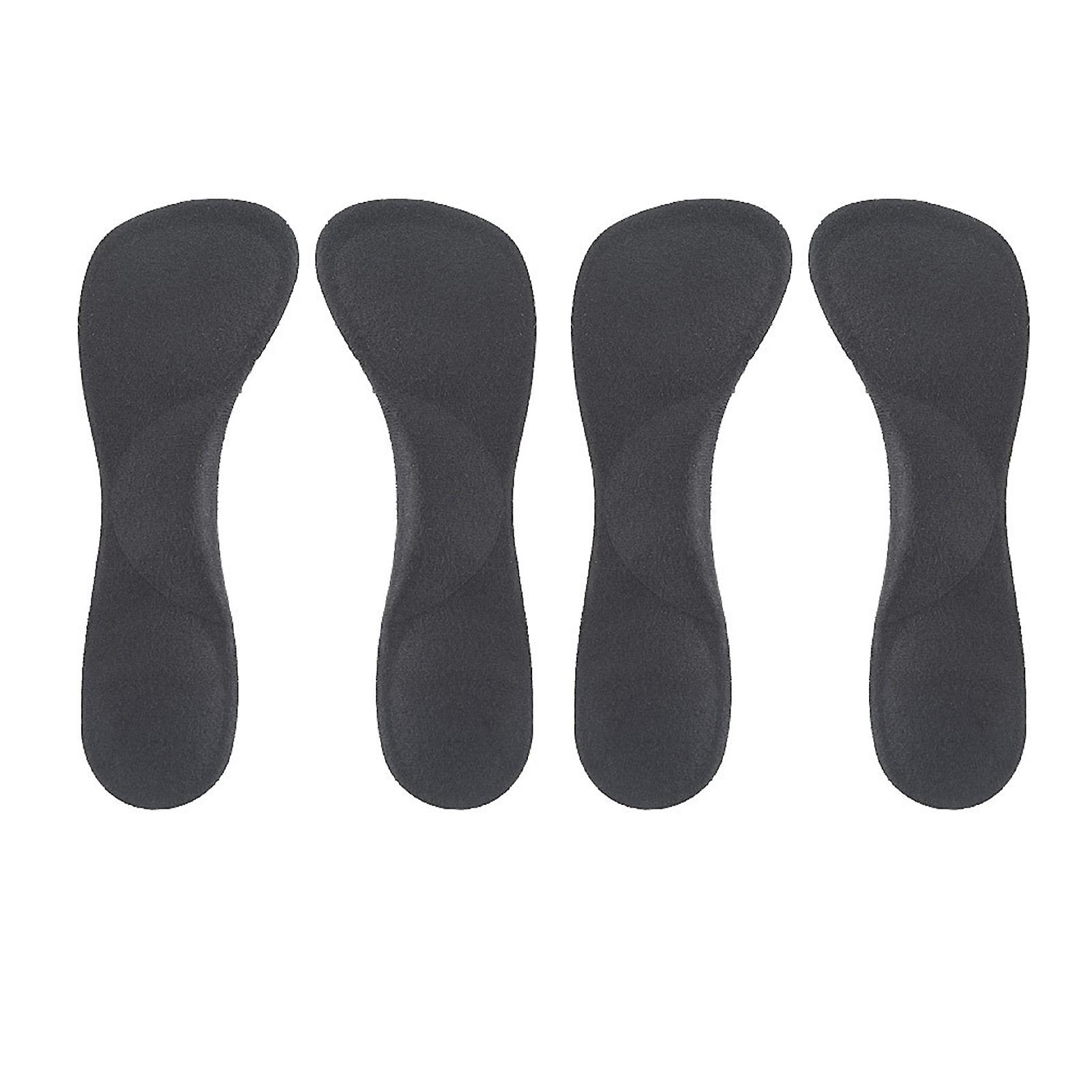 Pairs of High Heel Insoles, Soft and Comfortable, Shock Absorbing, 3/4 High Heel Insoles, Women's Cushions, Black