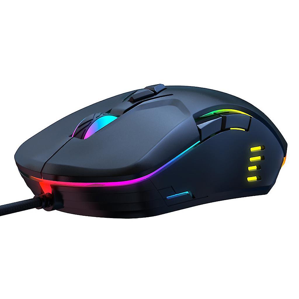 Wired Usb Optical Led Adjustable 6400dpi Mouse Ergonomic Laptop Computer Mouse