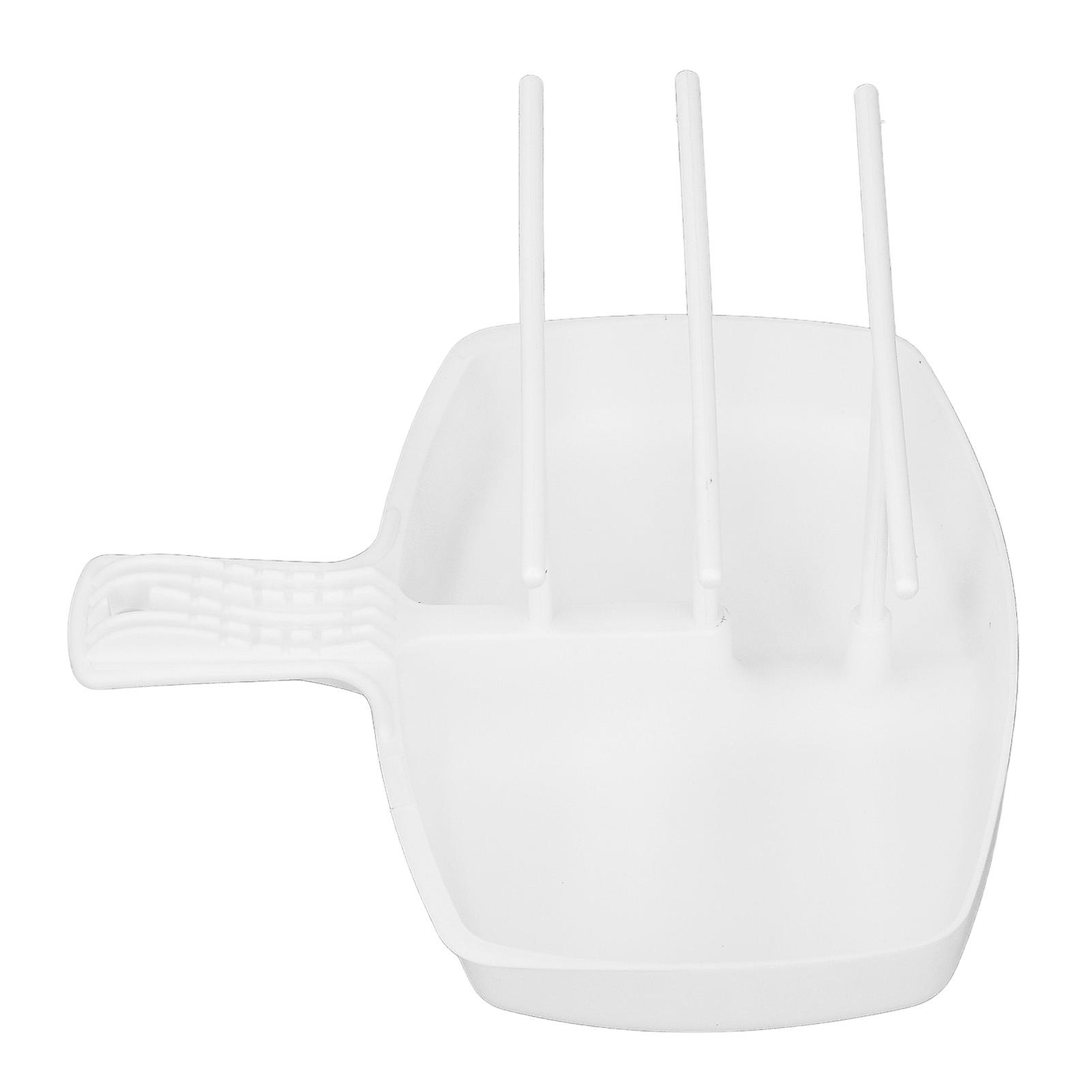 Bacon Cooker Tray PP Plastic Microwave Heat Resistant White 182g