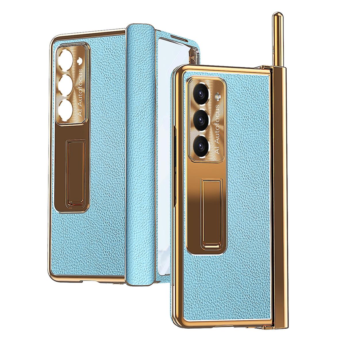 Litchi Pattern Magnetic Case For Samsung Galaxy Z Fold5