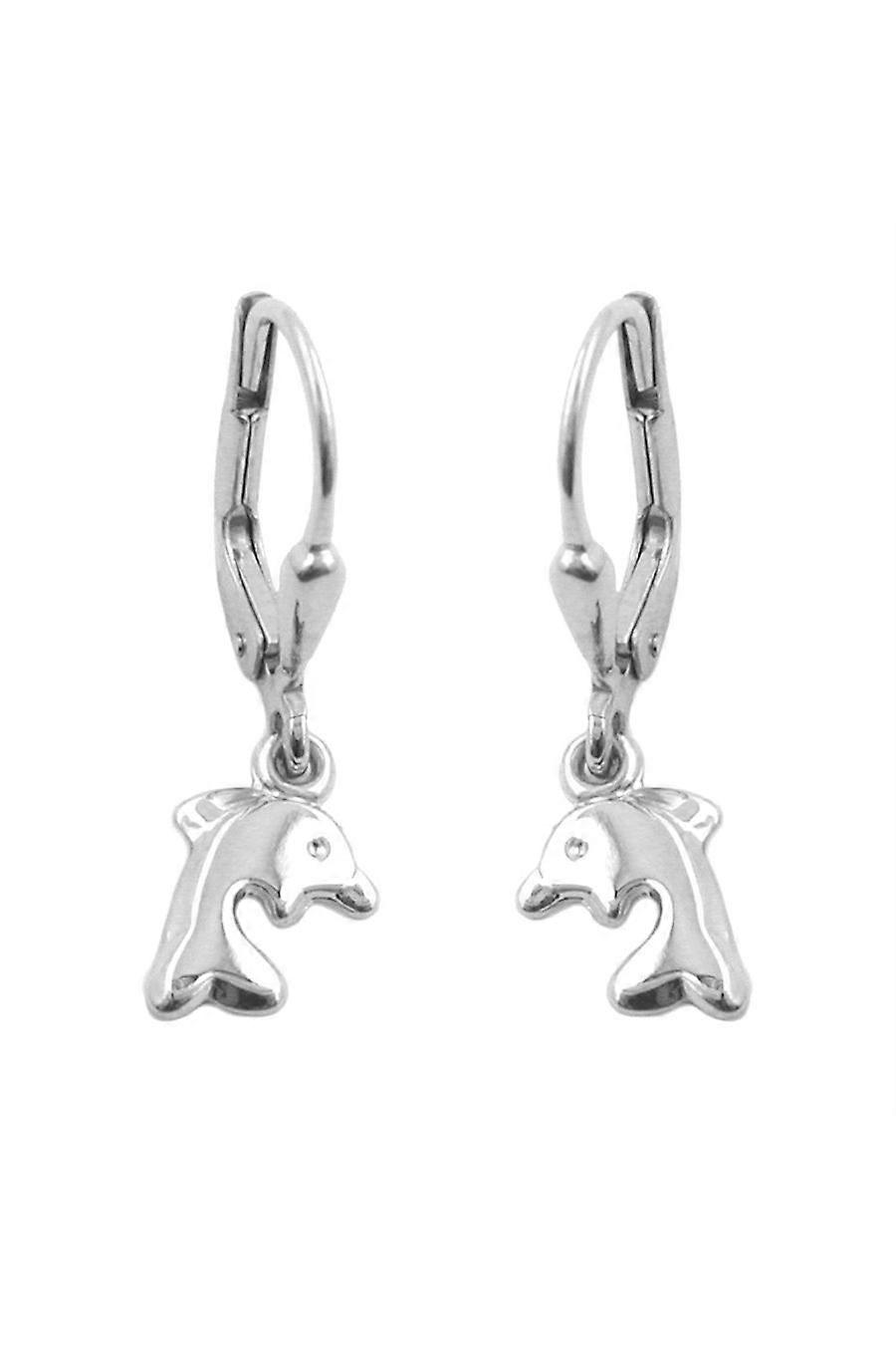 Leverback Earrings Dolphins Silver 925 - Gl91558