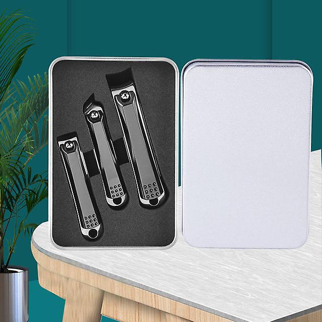 Innerhouse Stainless Steel Nail Cutters Anti-splash Fingernail Trimmer Set Sharp & Safe Pedicure Tool Manicure Clipper With File