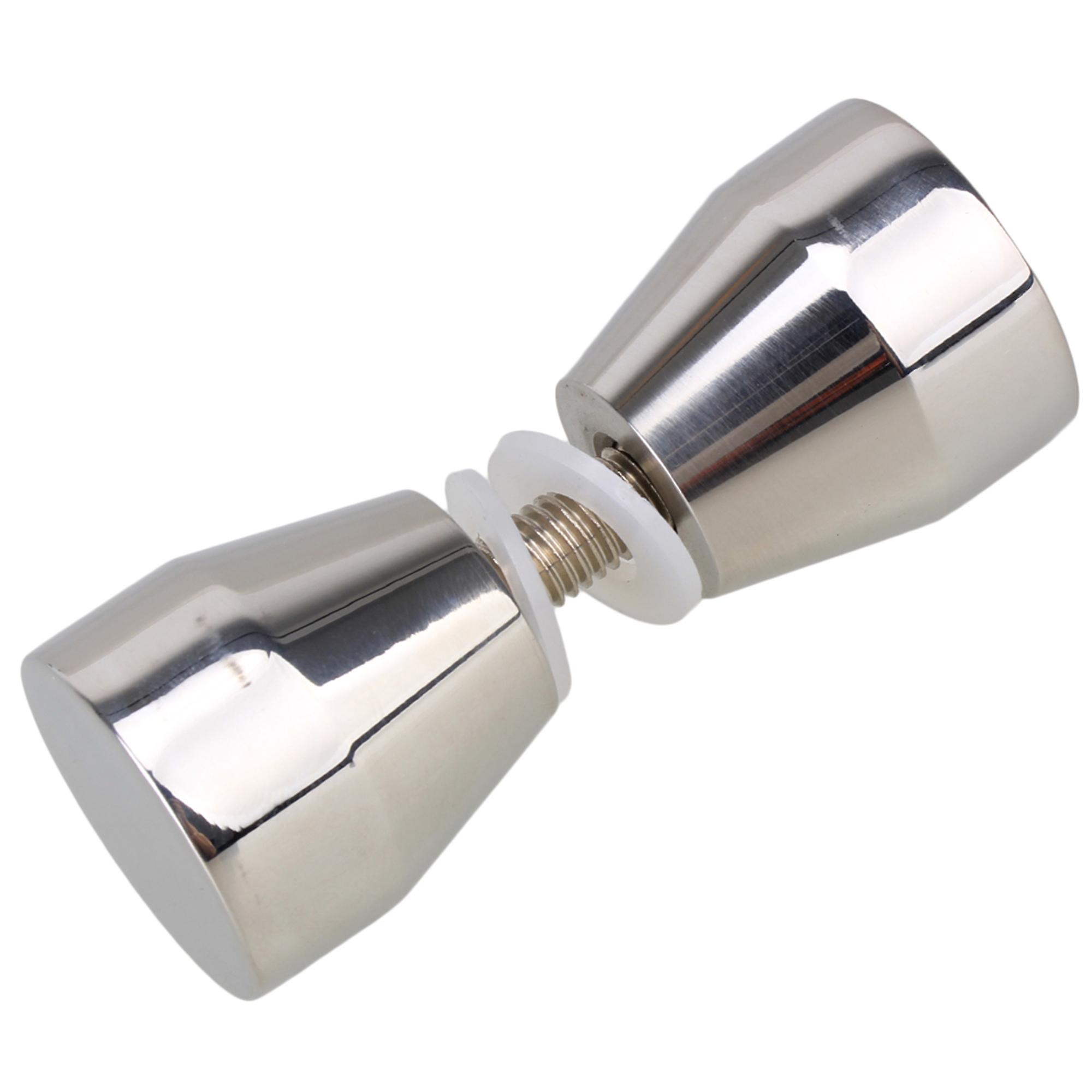 Luxury Stainless Steel Solid Taper Head Knob Handle for Glass Room