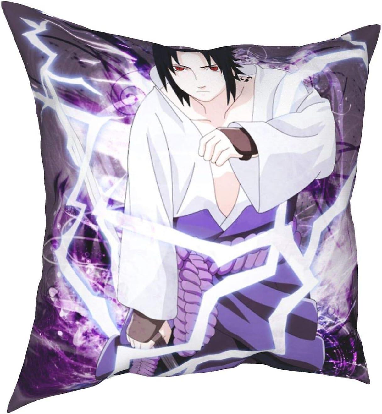 快適で耐久性のあるナルト-うちは四季スロー枕カバーホーム装飾リビングルーム寝室ソファ枕カバーサイズ12 "X12