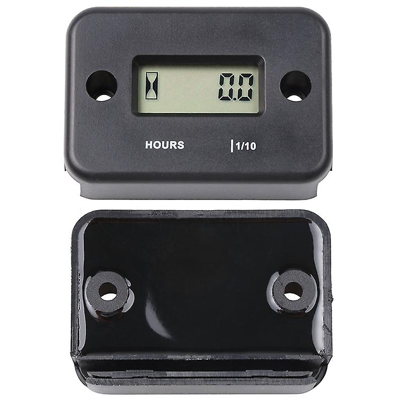 Waterproof Display LCD Digital Hour Meter Induction Clock for Bicycle Motorcycle ATV Snowmobile Ship Engine~23877