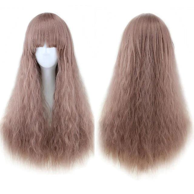 Multicolor Qi Liuhai Corn Hot Whisk Small Wave Cosplay Wig