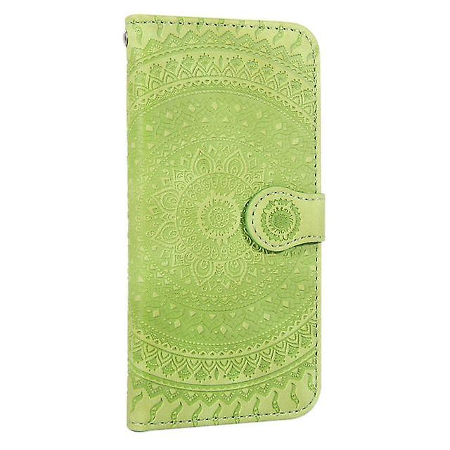 Flower Flip Case for Apple iPhone 6G 5.5 '' - Green