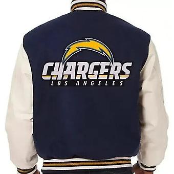 Letterman Los Angeles Chargers Navy And White Varsity Jacket
