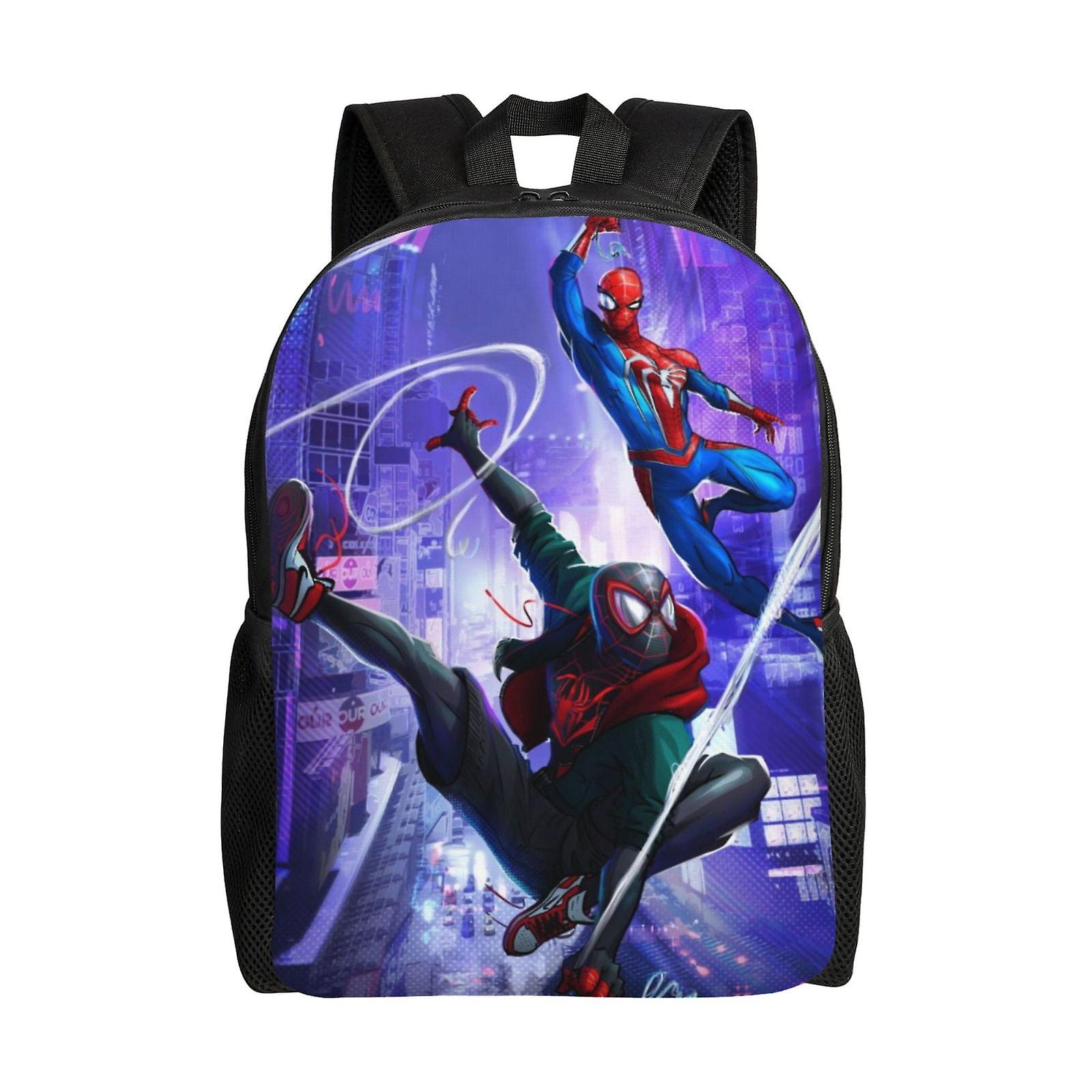 Miles Morales Backpack, Travel Laptop Backpack, Water Resistant College School Computer Bag, Durable