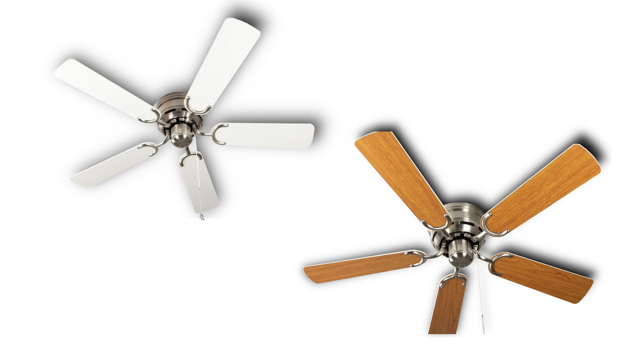 Ceiling fan Kisa Deluxe BN White / Maple