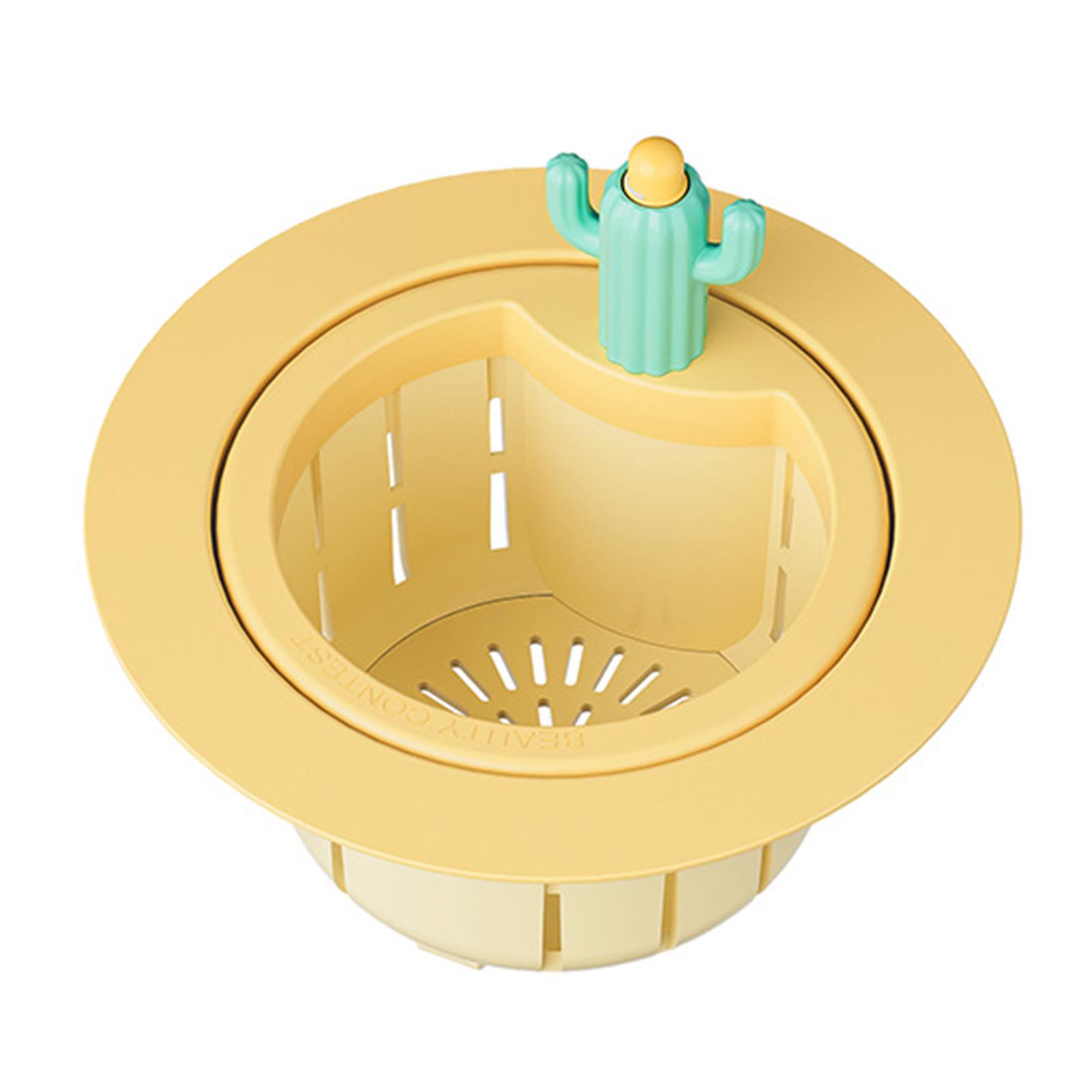 Colorful Cactus-Shape Kitchen Sink Strainer Prevents Blocking Drain Protective Cover for Kitchen Bathroom