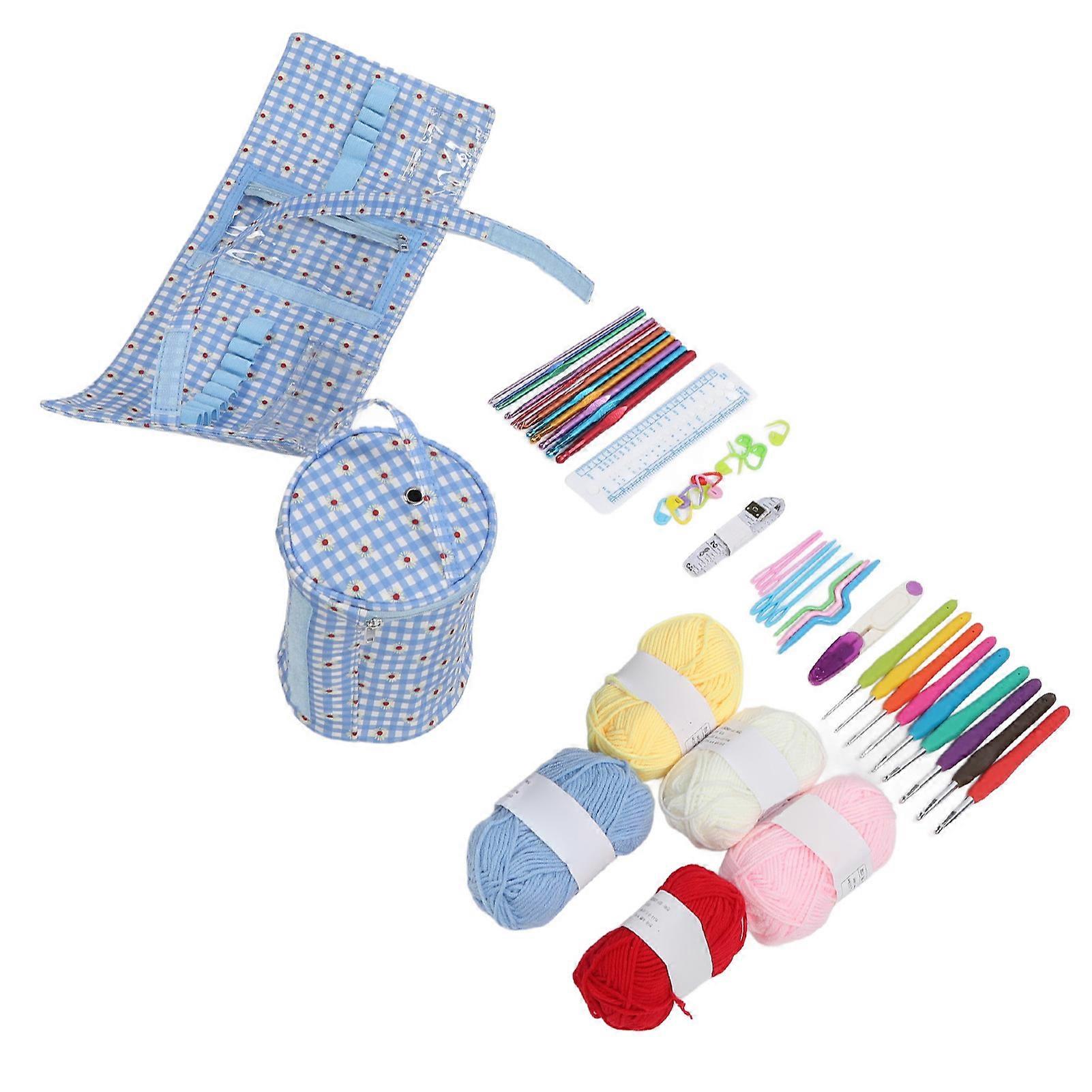 Crochet Hooks Set Ergonomic Crochet Hooks with Case for Arthritic Hands DIY Hand Knitting Art Tools for Beginners