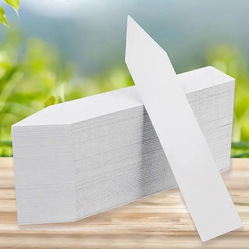 100pcs plastic plant label, white plastic garden label 10x2cm
