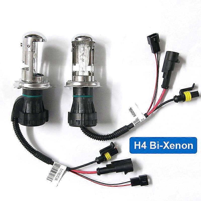 55W 6000K H4 Bi Hi/Low HID Car Xenon Bulb 3000K 4300K 6000K 8000K 12000K H4-3 Bi Head Car Xenon Bulb White Yellow Blue H4 Bulb