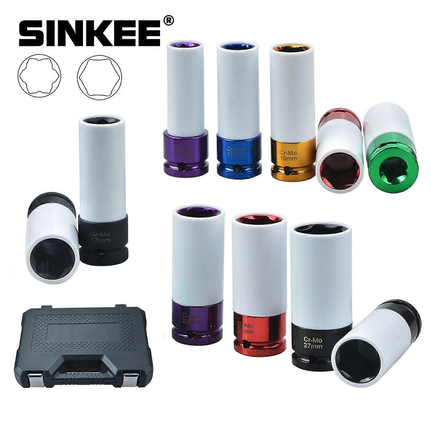 Alloy Wheel Nut Socket Set 1/2"Dr 11Pc Protected 15~27mm No.40181