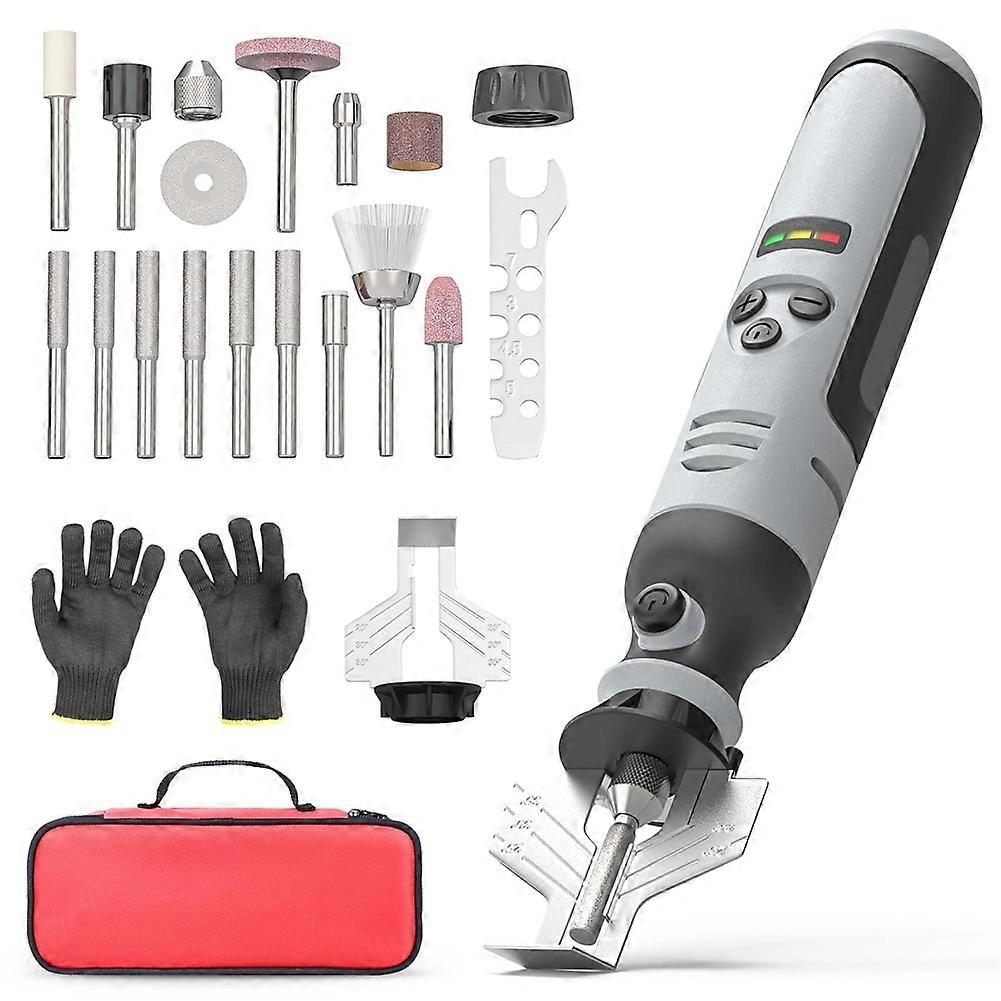 Cordless Chainsaw Sharpener, Electric Handheld Chainsaw Sharpening Kit, High Speed Chainsaw Sharpe