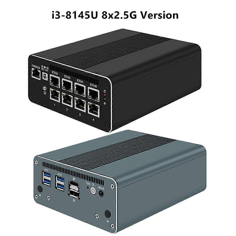 2 * 10 g sfp soft router 8x 2,5 g lan i7-10510u i5-10210u nvme 6 * sata 4x Intel i226-v Firewall Appliance Mini-PC Proxmox Server Nuc