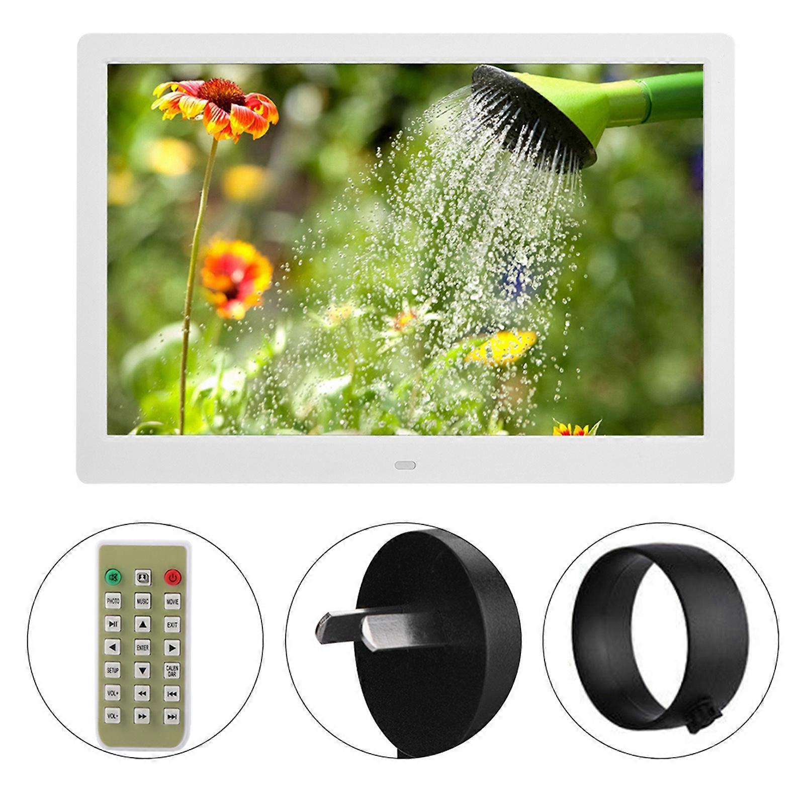 14 polegadas 16:9 1280*800 Hd Wide Screen Digital Photo Frame Álbum Eletrônico Branco Au Plug Ac100240v