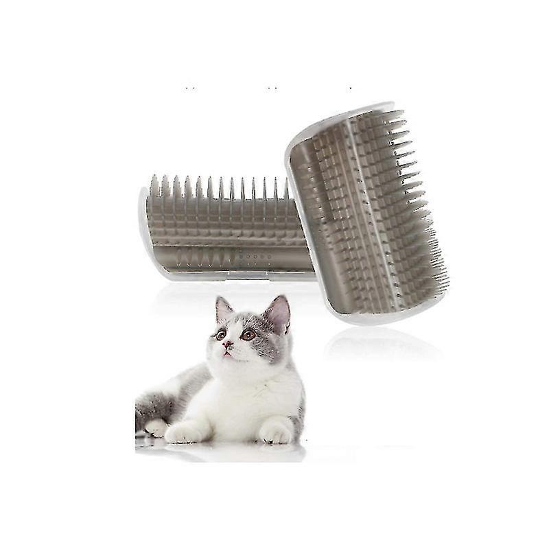 GYFDYM Cat Self Groomer,2 Pack Wall Corner Groomers With Catnip Pouch,soft Grooming Brush Massage Combs,softer Massager Toy For Cats,kitten,puppy